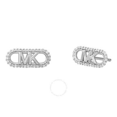 Michael Kors Sterling Silver Empire Link Earrings
