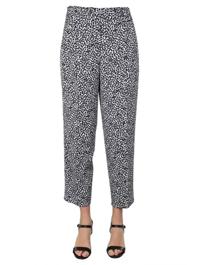 Michael Kors Straight Fit Pants In Animalier