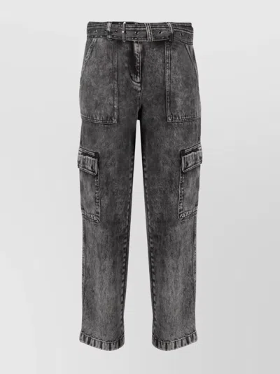 MICHAEL KORS STRAIGHT LEG CARGO PANTS WITH WASHED EFFECT