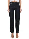 Michael Kors Straight Leg Jeans In Navy
