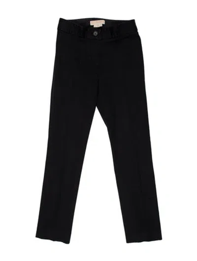 Pre-owned Michael Kors Straight Leg Pants In Black