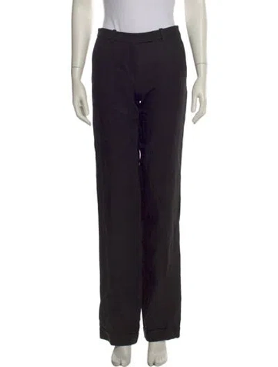 Pre-owned Michael Kors Straight Leg Pants In Black