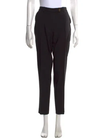 Pre-owned Michael Kors Straight Leg Pants In Black