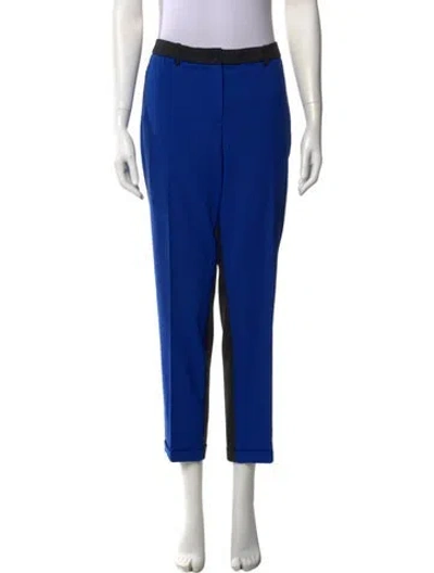 Pre-owned Michael Kors Straight Leg Pants In Blue