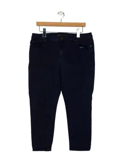 Pre-owned Michael Kors Straight Leg Pants In Blue