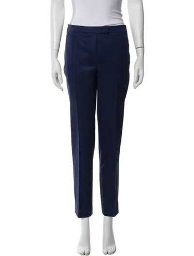 Pre-owned Michael Kors Straight Leg Pants In Blue