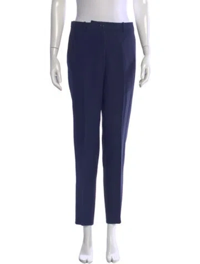 Pre-owned Michael Kors Straight Leg Pants In Blue