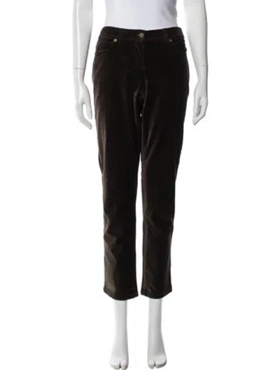 Pre-owned Michael Kors Straight Leg Pants In Brown