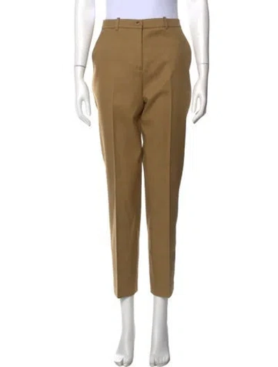 Pre-owned Michael Kors Straight Leg Pants In Brown