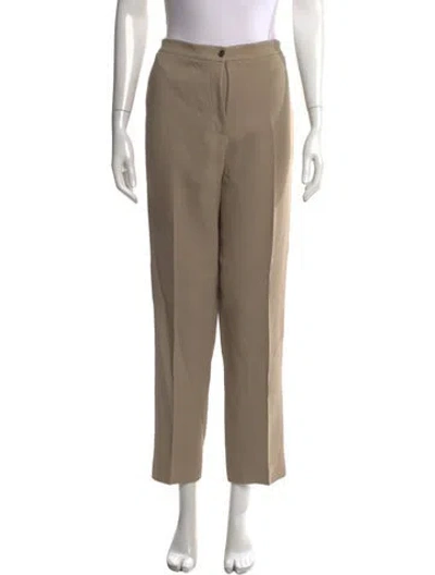 Pre-owned Michael Kors Straight Leg Pants In Gray