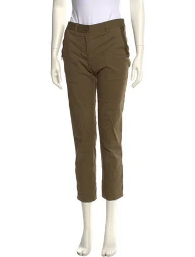Pre-owned Michael Kors Straight Leg Pants In Green