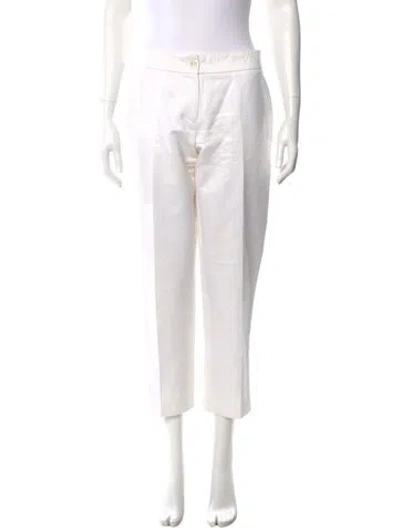 Pre-owned Michael Kors Straight Leg Pants In Neutral