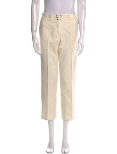 Pre-owned Michael Kors Straight Leg Pants In Neutral