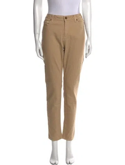 Pre-owned Michael Kors Straight Leg Pants In Neutral