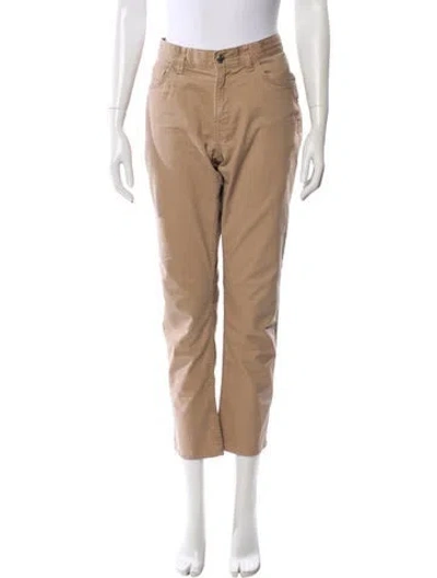 Pre-owned Michael Kors Straight Leg Pants In Neutral