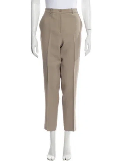 Pre-owned Michael Kors Straight Leg Pants In Neutral