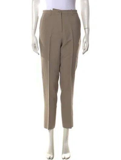 Pre-owned Michael Kors Straight Leg Pants In Neutral