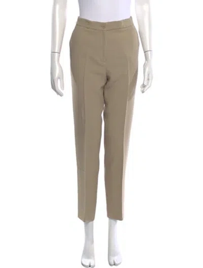 Pre-owned Michael Kors Straight Leg Pants In Neutrals
