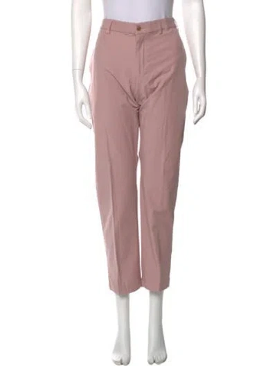 Pre-owned Michael Kors Straight Leg Pants In Pink