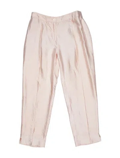 Pre-owned Michael Kors Straight Leg Pants In Pink