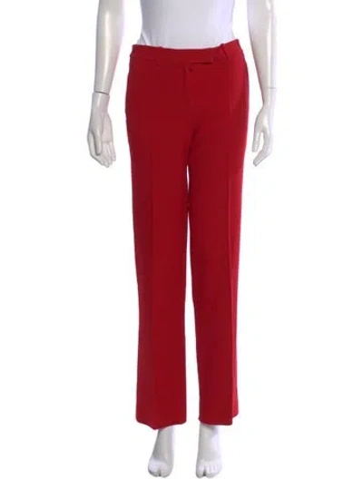 Pre-owned Michael Kors Straight Leg Pants In Red