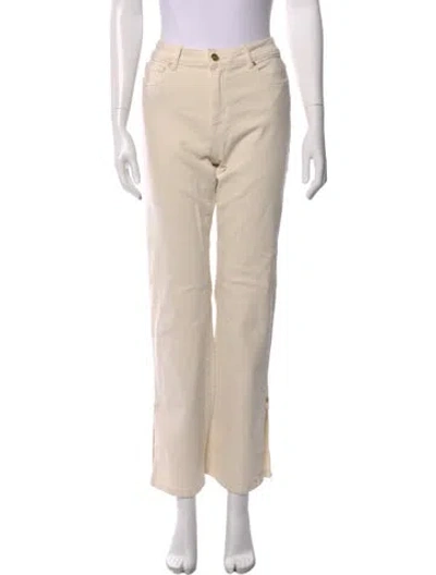 Pre-owned Michael Kors Straight Leg Pants W/ Tags In Neutral
