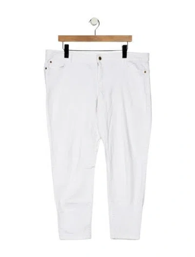 Pre-owned Michael Kors Straight Leg Pants In White