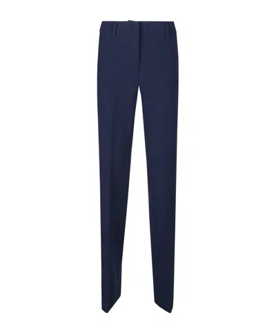Michael Kors Straight-leg Tailored Trousers In Blue