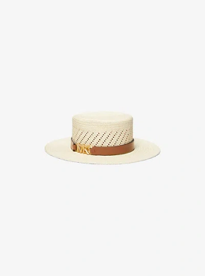 Michael Kors Straw Hat In Brown