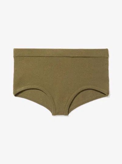 Michael Kors Stretch Cashmere Blend Briefs In Brown