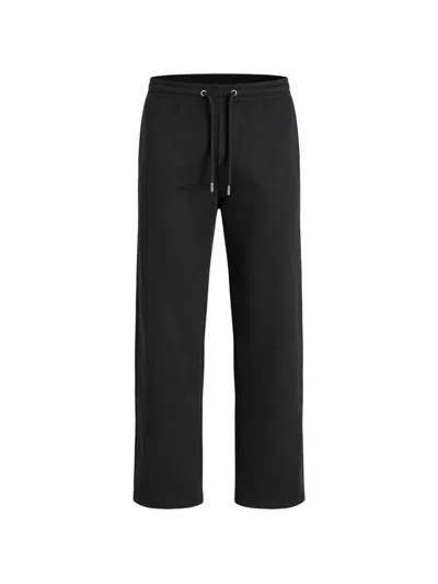Michael Kors Stretch Cotton Drawstring Trousers In Black