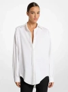 Michael Kors Oversize Button-up Shirt In White
