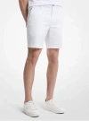 Michael Kors Stretch Cotton Shorts In White
