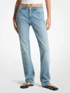Michael Kors Stretch Denim Cigarette Jeans In Blue
