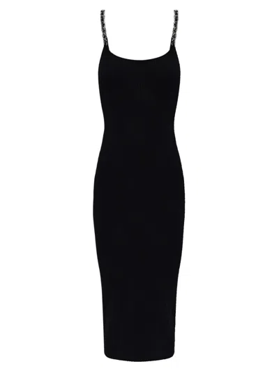 Michael Kors Stretch Knit Dress In Black