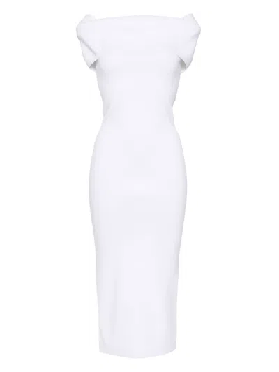 Michael Kors Stretch Knit Dress In White