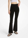 Michael Kors Stretch Knit Flared Legging In Black
