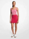 Michael Kors Stretch Knit Logo Tape Mini Skort