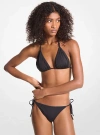Michael Kors String Bikini Top In Black