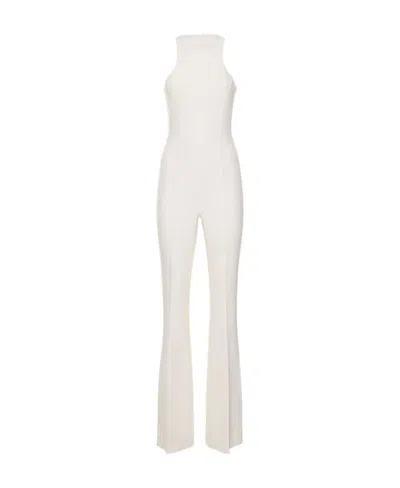Michael Kors Stretch Sleeveless Jumpsuit In White