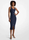 Michael Kors Stretch Viscose Blend Midi Tank Dress