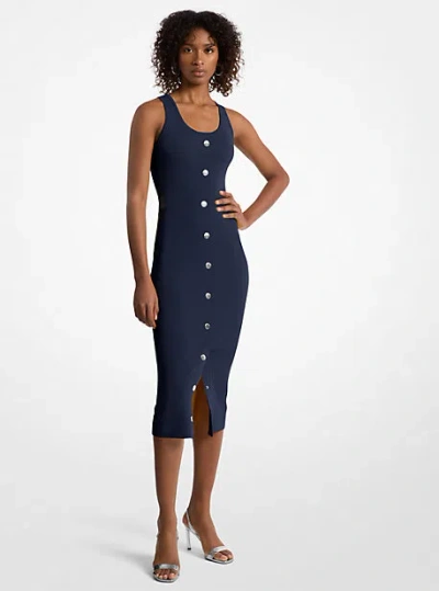 Michael Kors Stretch Viscose Blend Midi Tank Dress