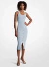 Michael Kors Stretch Viscose Blend Midi Tank Dress