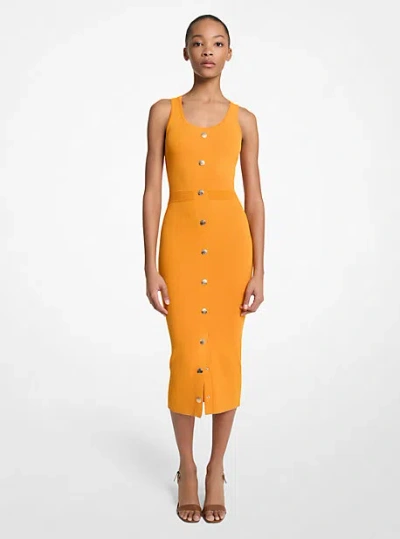 Michael Kors Stretch Viscose Blend Midi Tank Dress