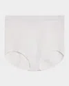 Michael Kors Stretch Viscose Seamless Knit Briefs In Optic Whit