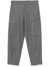 Michael Kors Cargohose Mit Reissverschluss In Grau