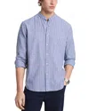 Michael Kors Linen And Cotton Blend Striped Shirt