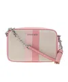 Michael Kors Stripe Camera Shoulder Bag In Nude