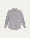Michael Kors Stripe Oversized Wedge Shirt In Maritop W