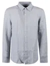 Michael Kors Round Hem Plain Shirt In Azzure